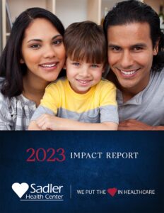 Sadler 2023 Impact Report Cover